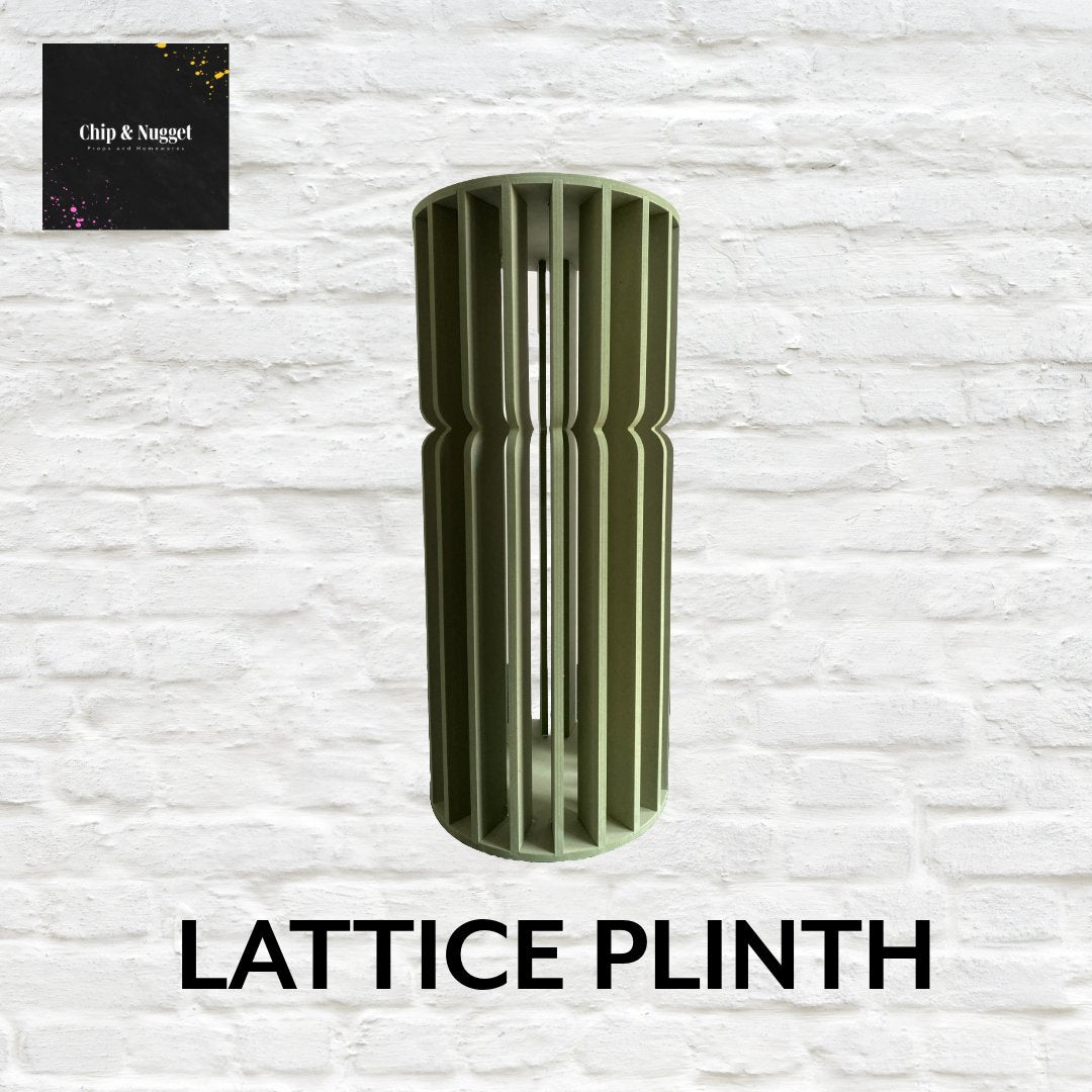 LATTICE PLINTH - CAKE STAND - Chip & Nugget